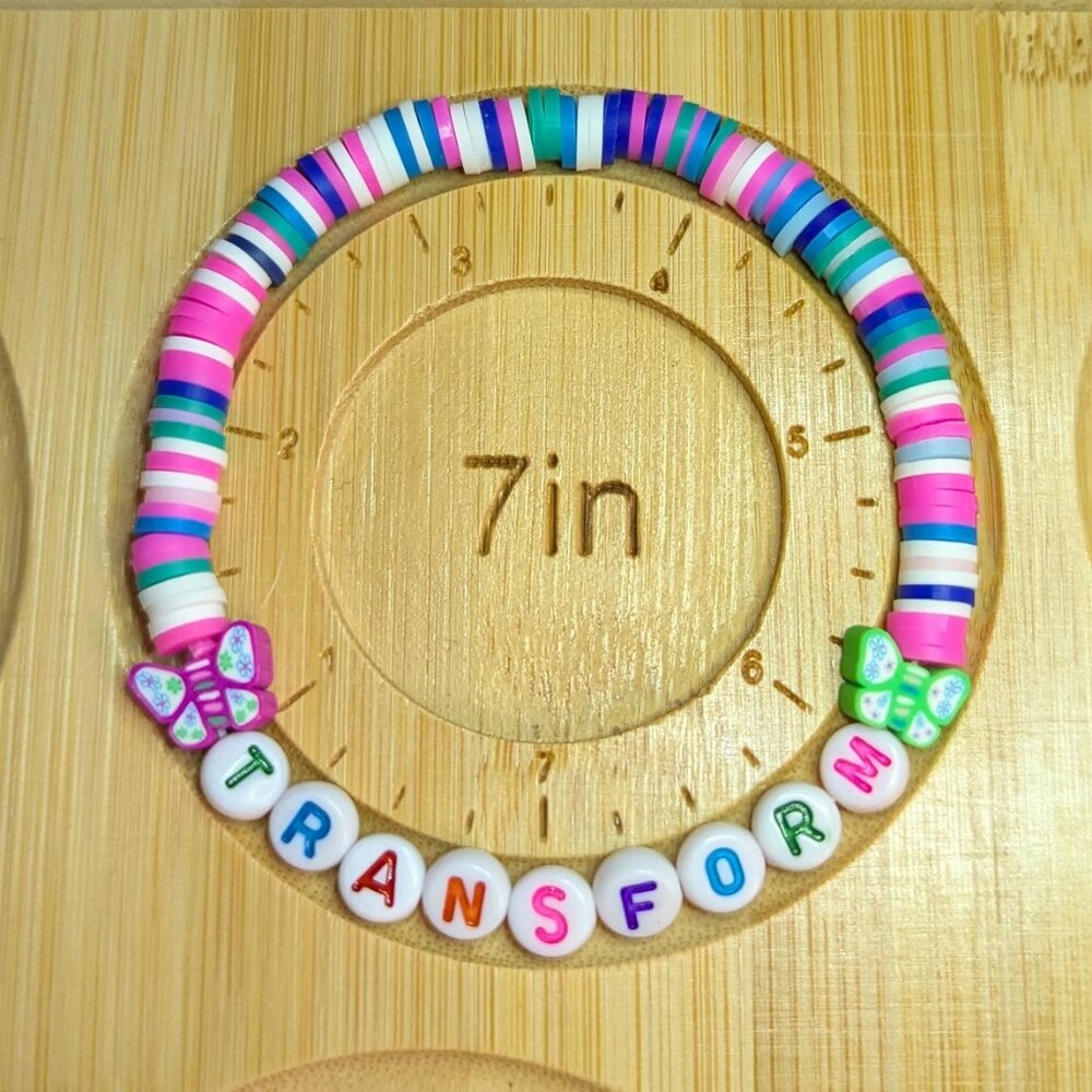 Handmade Friendship Bracelet - "Transform" - 7" plus stretch